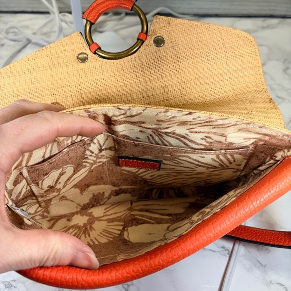 J. Crew Orange and Tan Shoulder Bag - Picture 4 of 6
